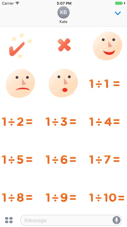 Math Division Practice Stickers