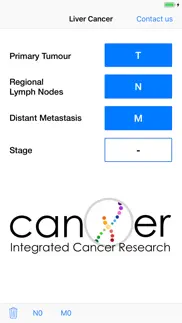 liver cancer tnm staging tool iphone screenshot 2
