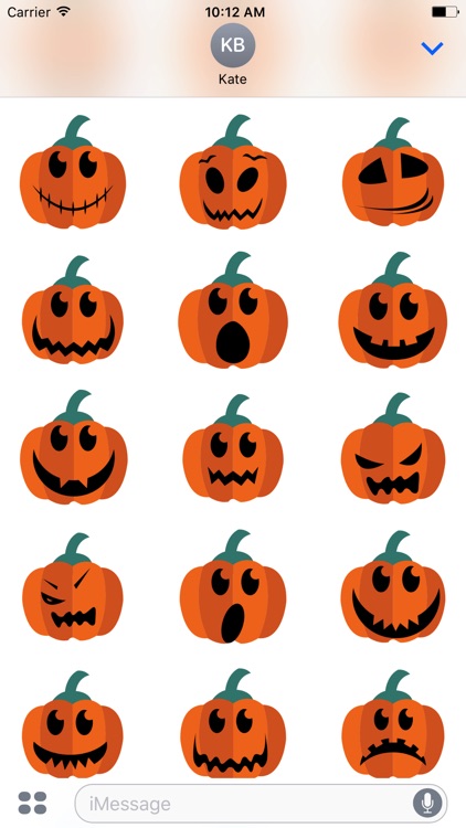 Pumpkin emoji & stickers