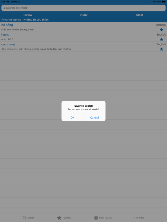 English Vietnam Dictionary iPad screenshot 6 - Education app