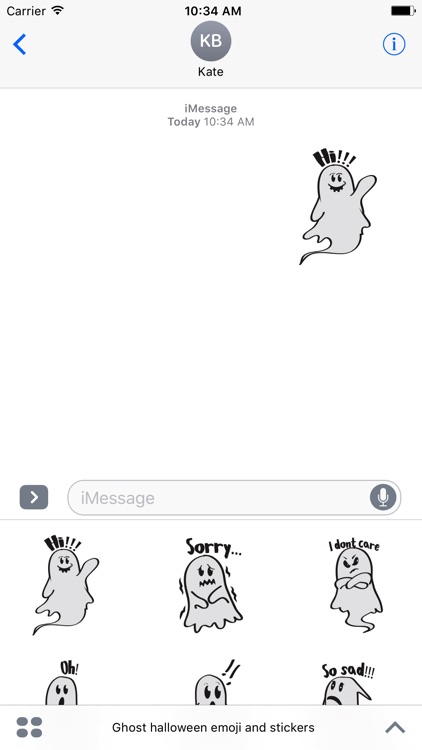 Cute ghost emojis & stickers