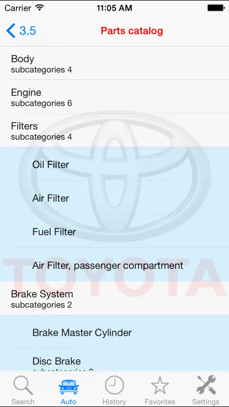 Autoparts for Toyota screenshot 2 of 5