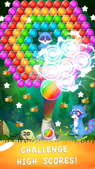 Bubble Raccoon Shooter screenshot 4