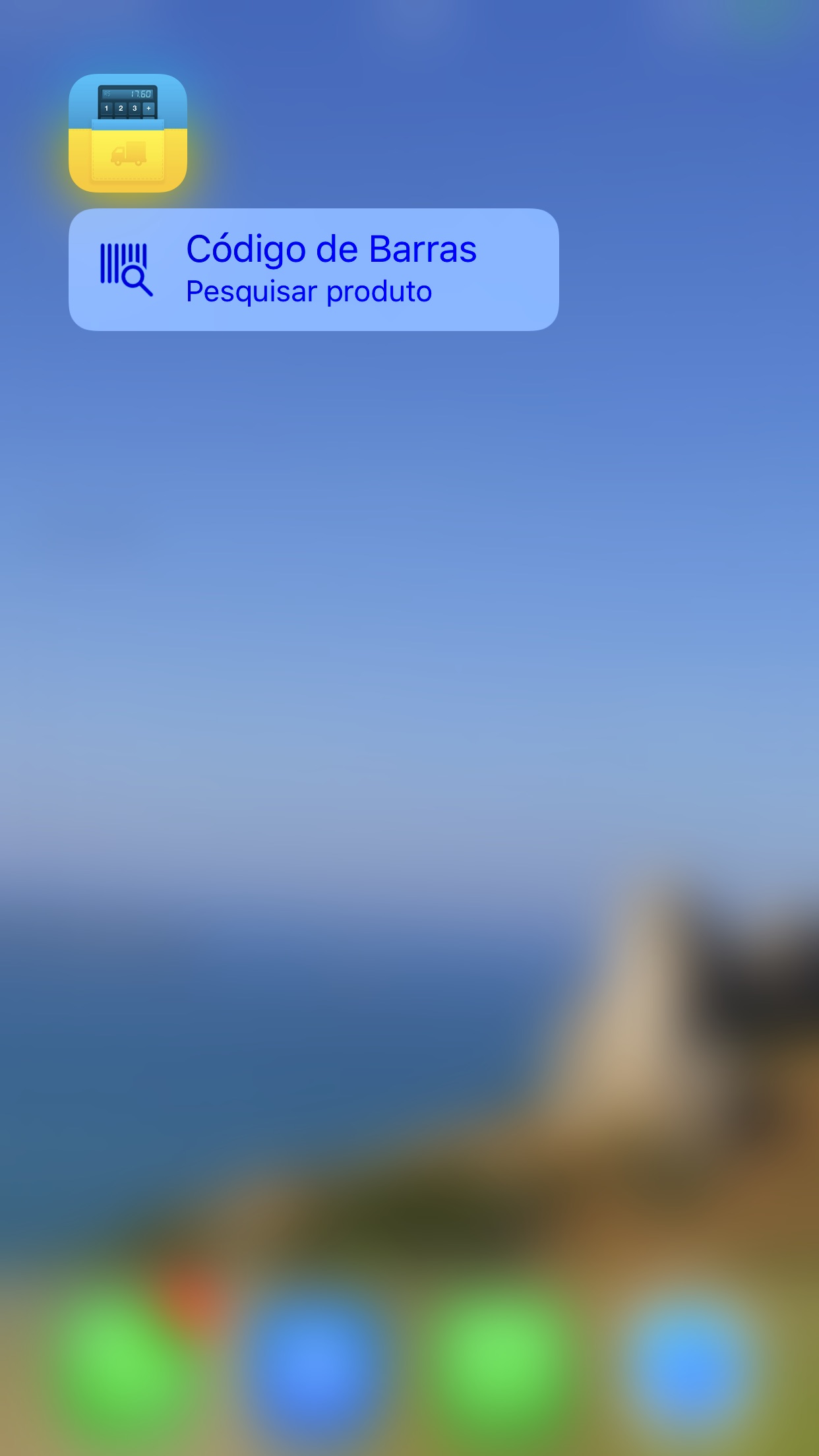 Screenshot do app iCalculaFrete