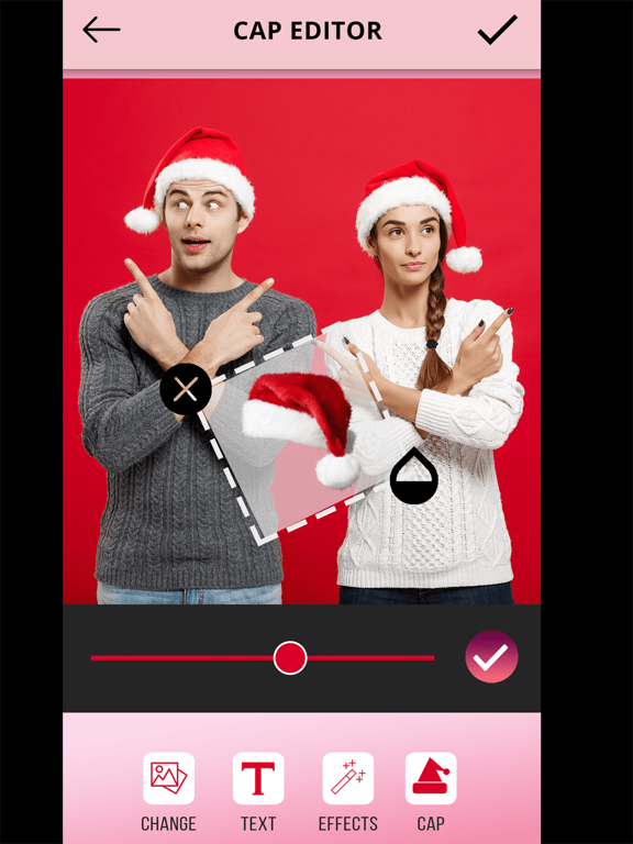 Screenshot #6 pour Santa Caps Photo Editor