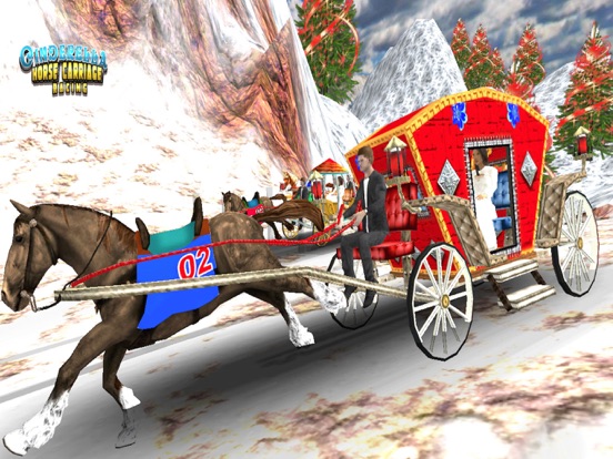 Cinderella Horse Cart Racing iPad screenshot