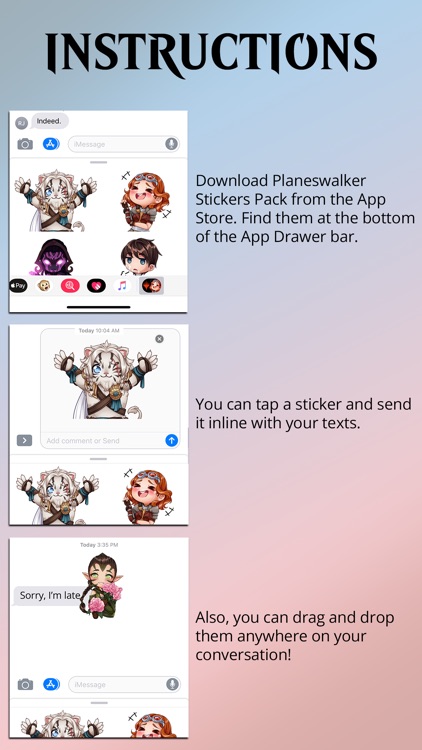 Planeswalker Stickers Pack screenshot-7