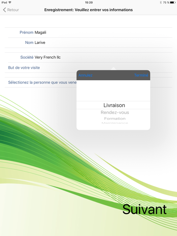 Screenshot #6 pour Registre Visiteurs