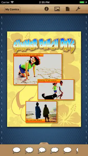 Capture d'écran de Comic Life sur iPhone 1