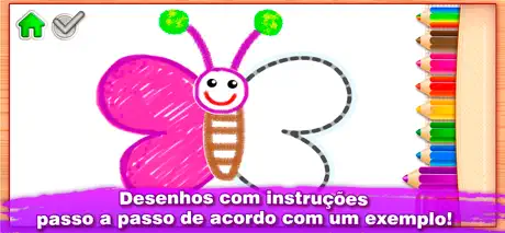 Jogos infantis crianças pintar