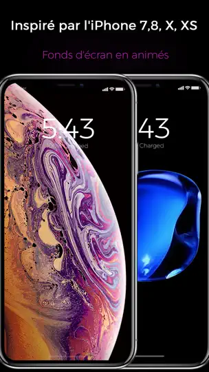 Capture d'écran de Black - Fonds D’écran Animés sur iPhone 1