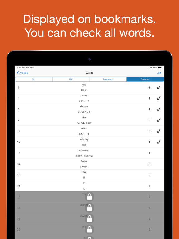 Words Extraction to translate iPad screenshot 5 - Reference app