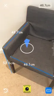 augmented reality tape measure iphone screenshot 2