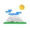 Outdoor barometric altimeter with one map specially for trekkers with place search weather