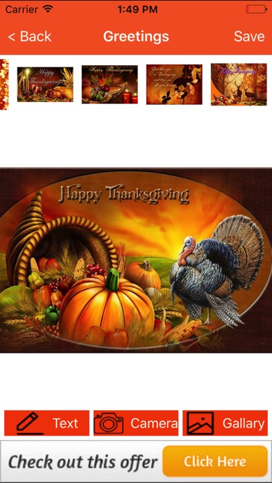 Thanksgiving Greeting Cards screenshot 2