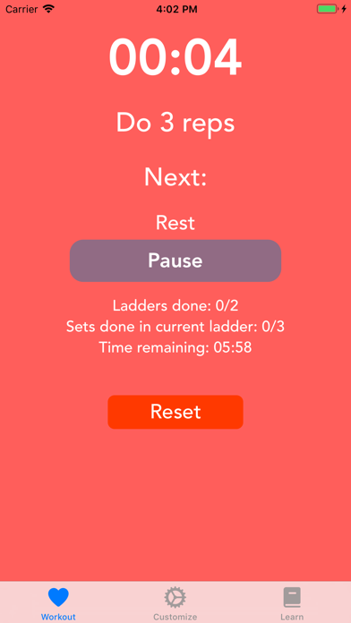 Screenshot #2 pour Ladder Workout Timer