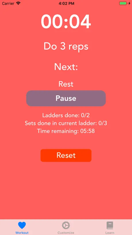 Ladder Workout Timer