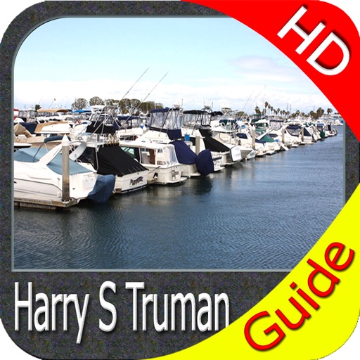 Harry S Truman Reservoir charts HD GPS fishing map icon