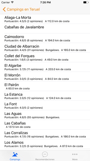Campinguia Campings de España(圖2)-速報App