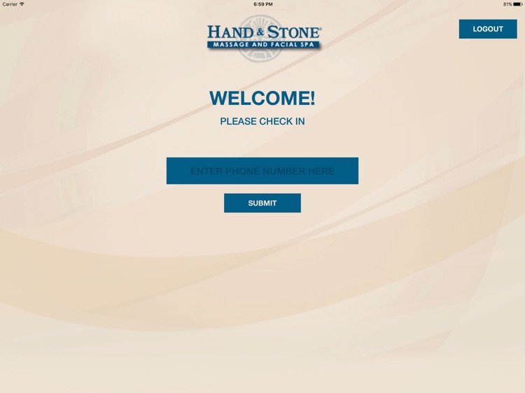 Hand & Stone Check In App