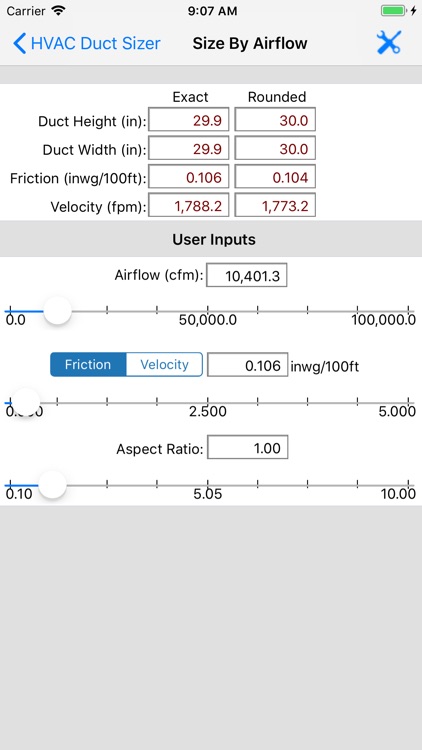 HVAC Duct Sizer screenshot-5