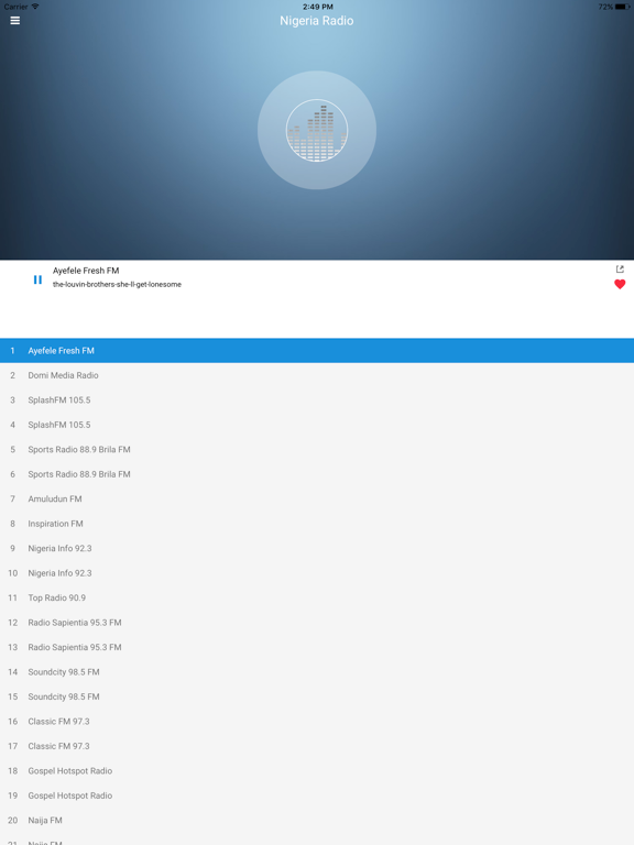 Nigeria Radio Station Live FM iPad screenshot