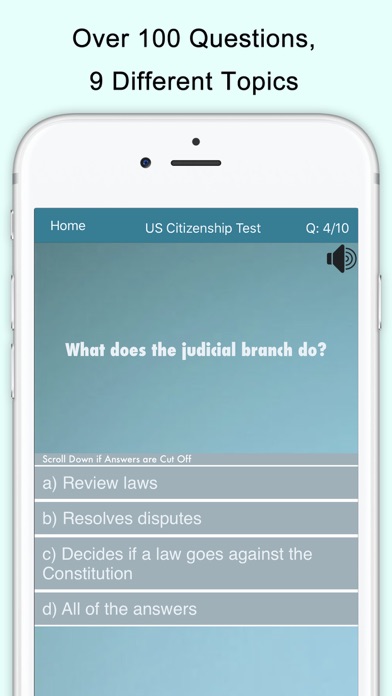 How to cancel & delete US Citizenship Test (USCIS) from iphone & ipad 1