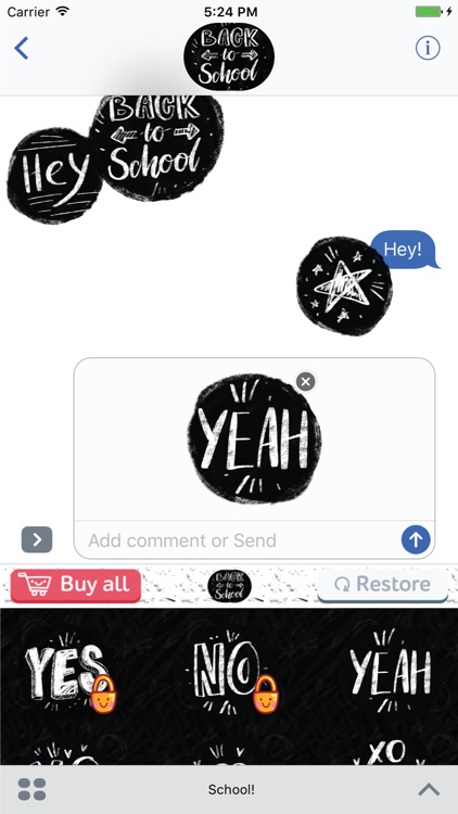 Back To School! Stickers for iMessage
