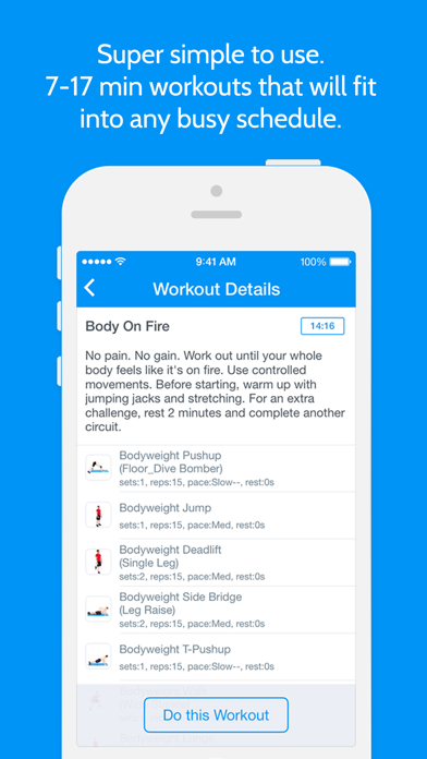 Instant Fitness: Workout Trainer Screenshot