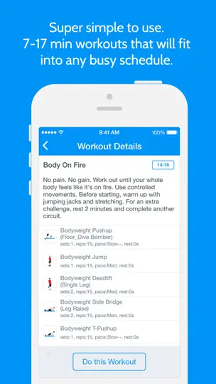 Captura de pantalla de Instant Fitness: Workout Trainer en iPhone 5