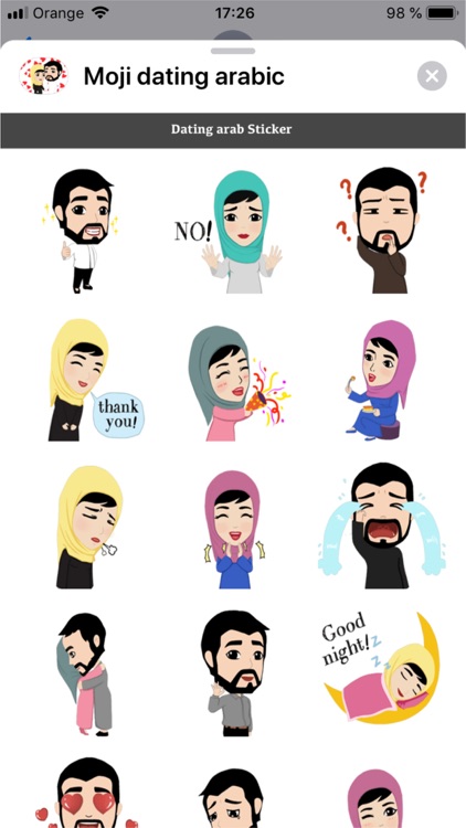 dating arab stickers iMessage