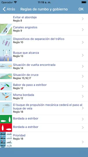 Captura de pantalla de Marina: Reglas Y Señales en iPhone 4