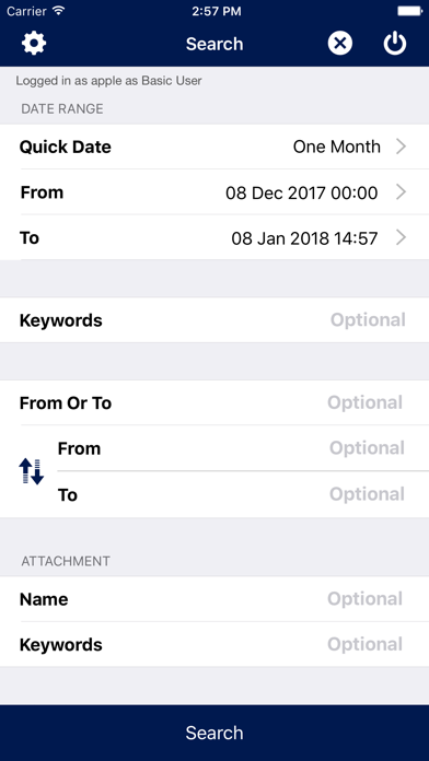 Cryoserver app screenshot 2