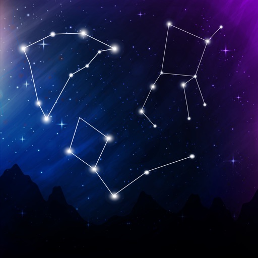 Night Sky View-Star Rover Space Navigation Icon