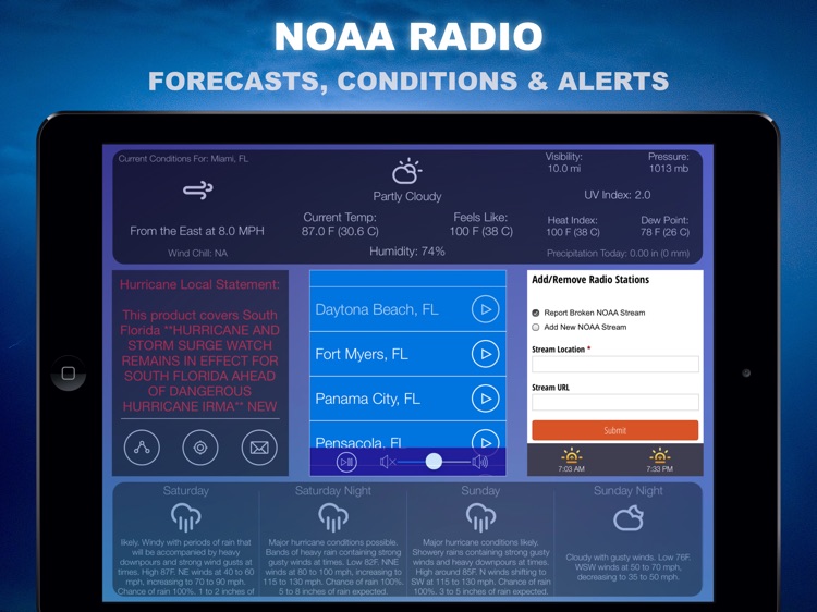 Weather Tune : NOAA Radio and Live Storm Alerts