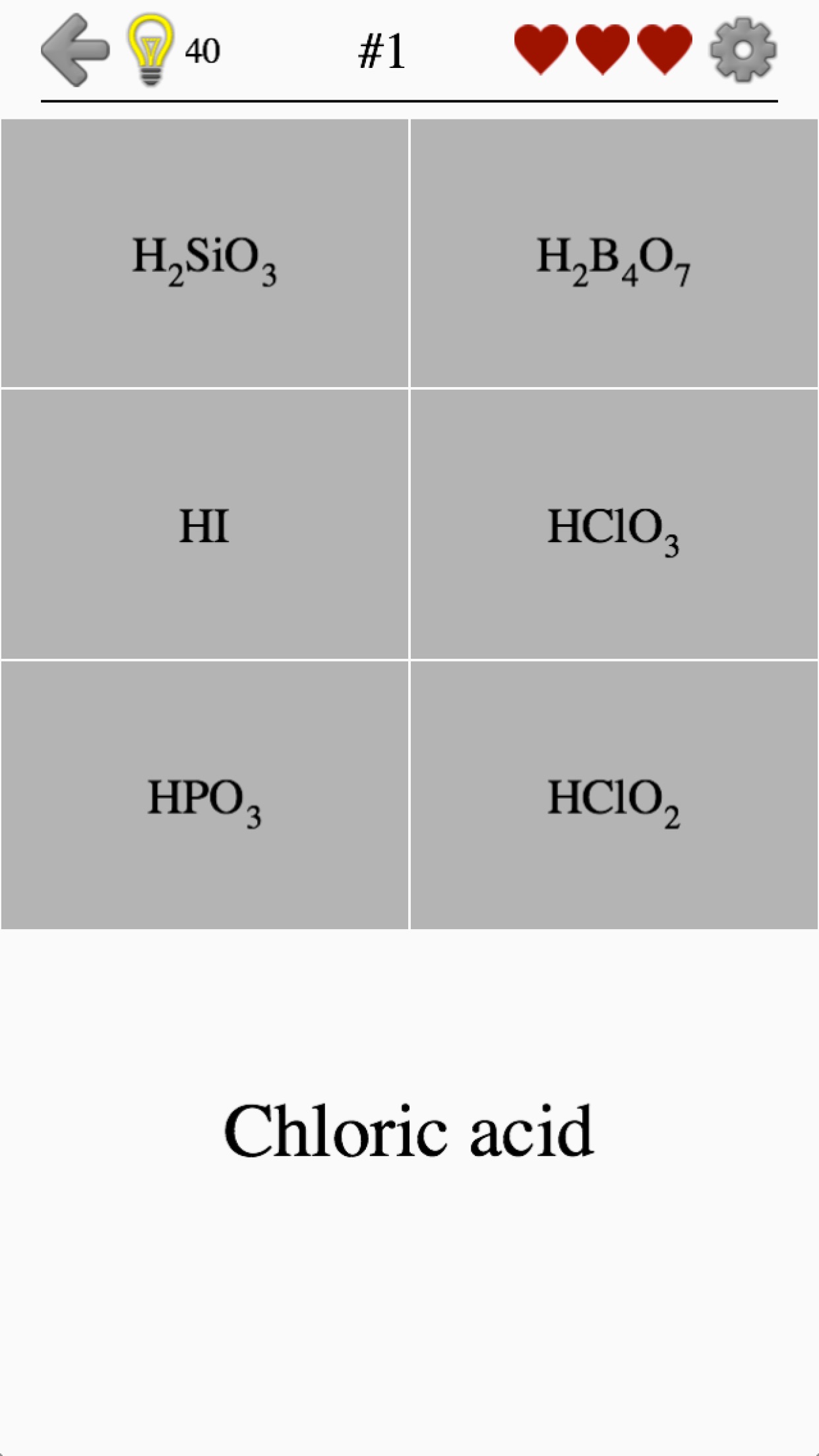 Screenshot 5 of Inorganic Acids, Ions & Salts