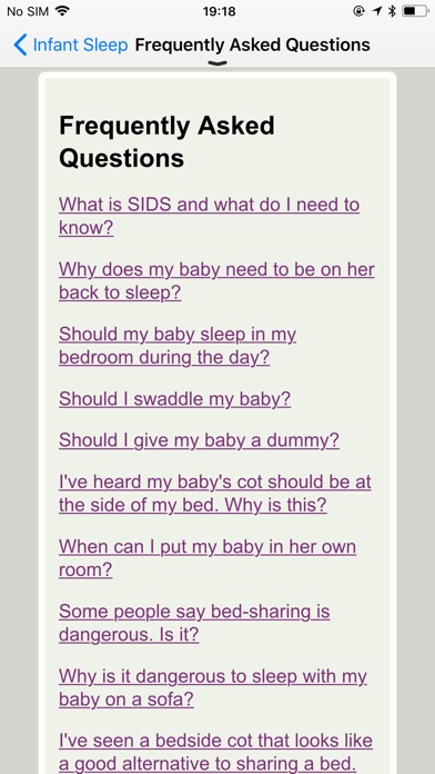 Infant Sleep Info screenshot 4