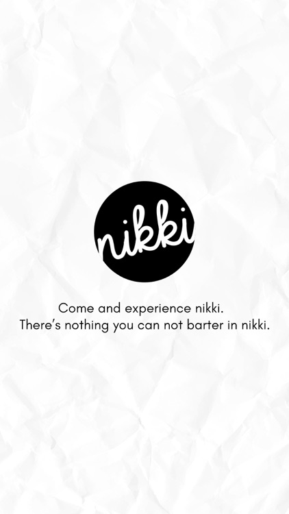 nikki - barter away your stuff