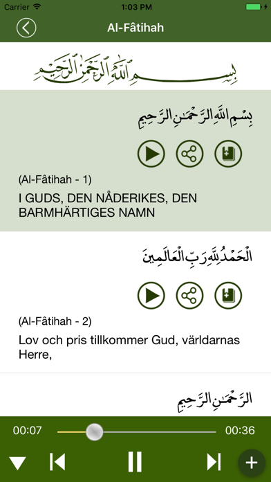 Screenshot #3 pour Koranen på Svenska