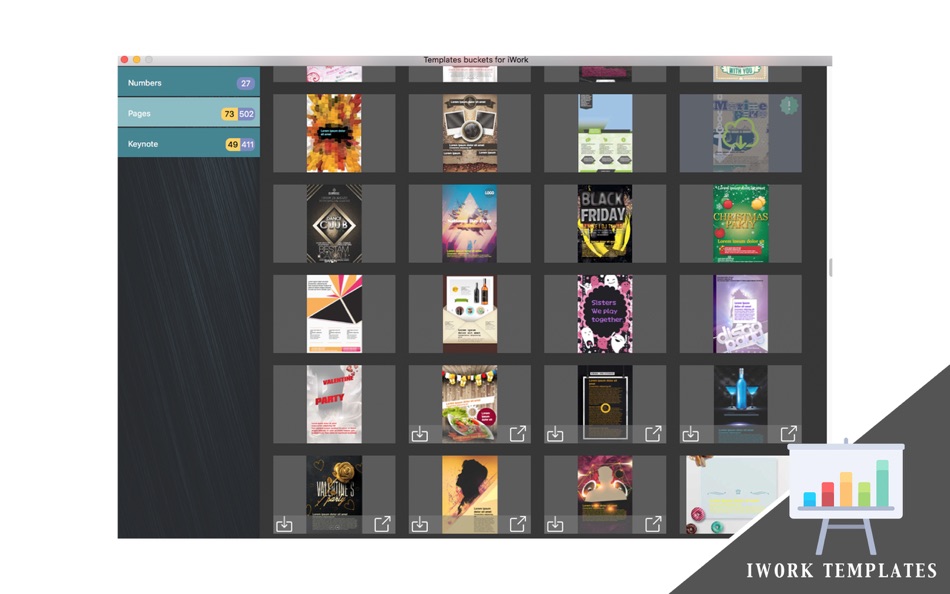 #1. Templates buckets for iWork (macOS) By: 磊 范