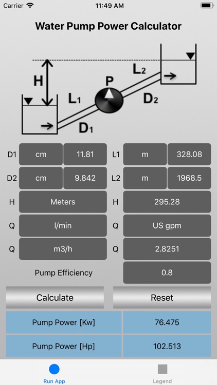 Water Pump Power Calculator screenshot-4