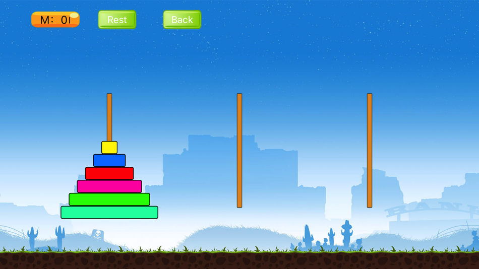 #1. TOF - Tower of Hanoi Game (iOS) 来自: Osamah Mohammed