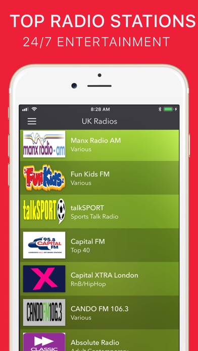 Screenshot #2 pour UK FM Radios - Top FM Stations