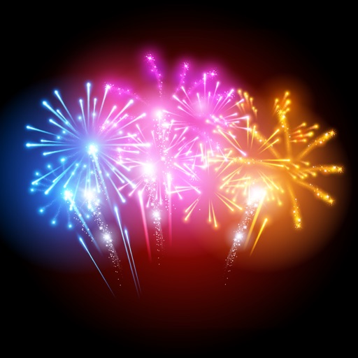 Animated Fireworks Sticker GIF icon