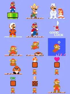 8-bit Super Mario Stickers iPad image 1