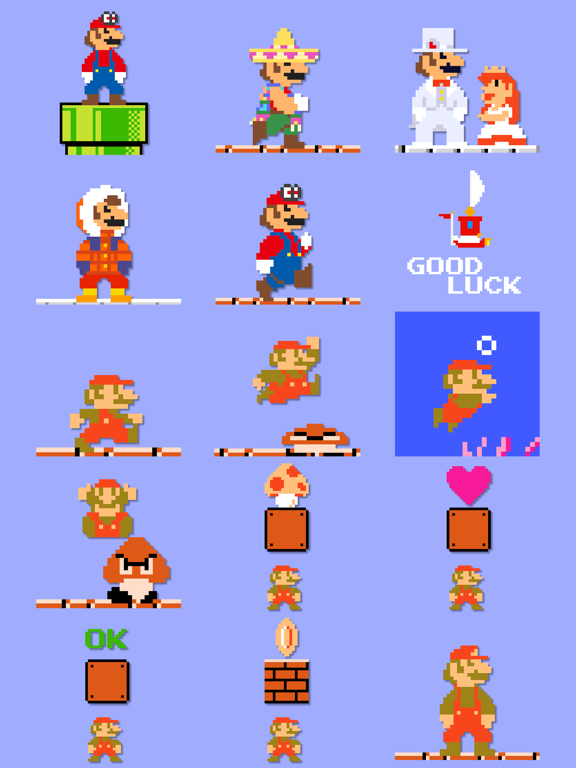 Screenshot #4 pour Autocollants Mario pixels !
