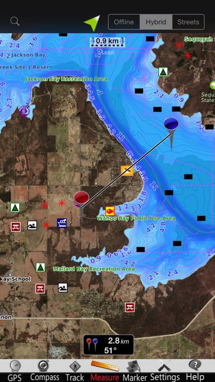 Oklahoma lakes Nautical Charts screenshot-3