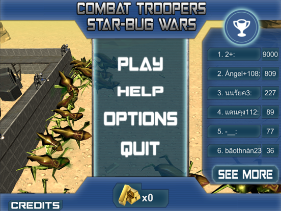 Combat Troopers Star Bug Wars iPad screenshot 2 - Games app