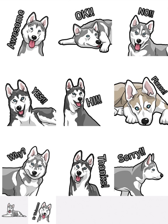 Screenshot #5 pour HuskyMoji - Husky Emoji & Sticker