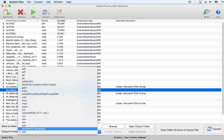 #2. Switch Plus (macOS) Podle: NCH Software